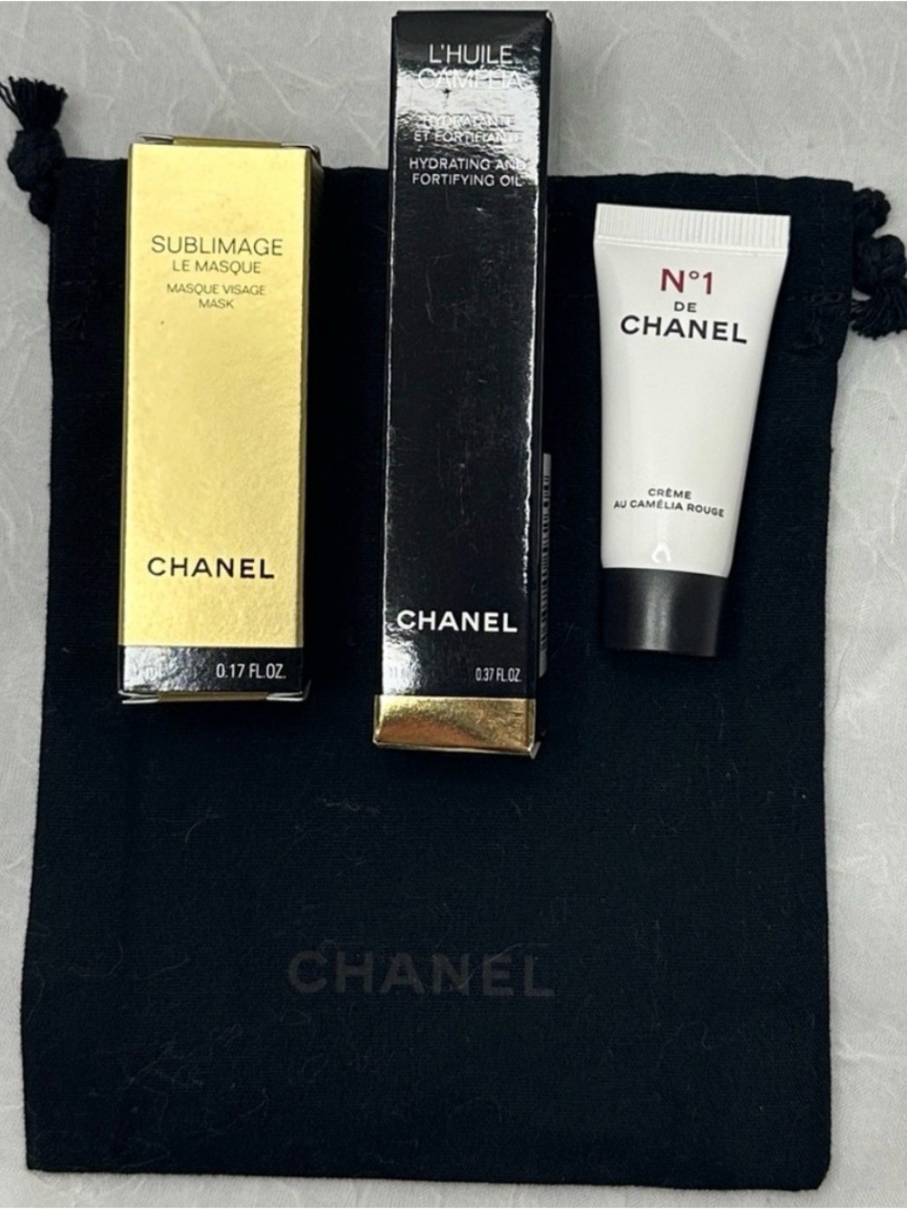 Chanel Luxury Skincare Collection Mini Set with Travel Pouch
